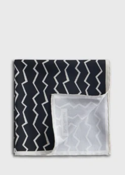 Silk Printed GeometricPocket Square