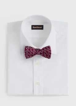Silk Printed Pine Bow Tie