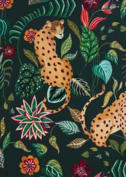 Silk Tropical Print Pocket Square