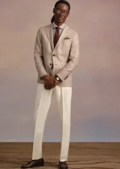 Silk Windowpane Summer Jacket