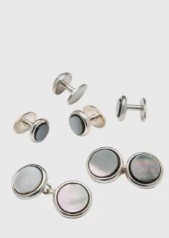 Silver & Mother of Pearl Stud Set