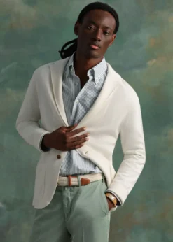 Single Breasted Knit Blazer