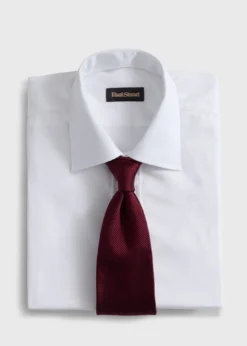 Solid Mogador Silk & Cotton Tie