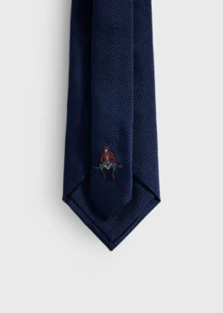 Solid Mogador Silk & Cotton Tie