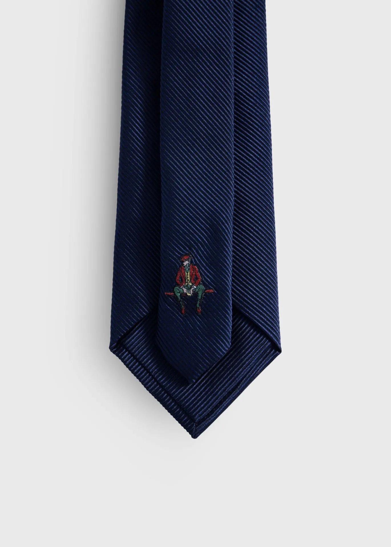 Solid Mogador Silk & Cotton Tie