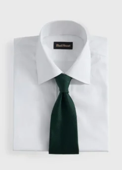 Solid Mogador Silk & Cotton Tie