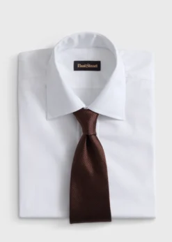 Solid Mogador Silk & Cotton Tie