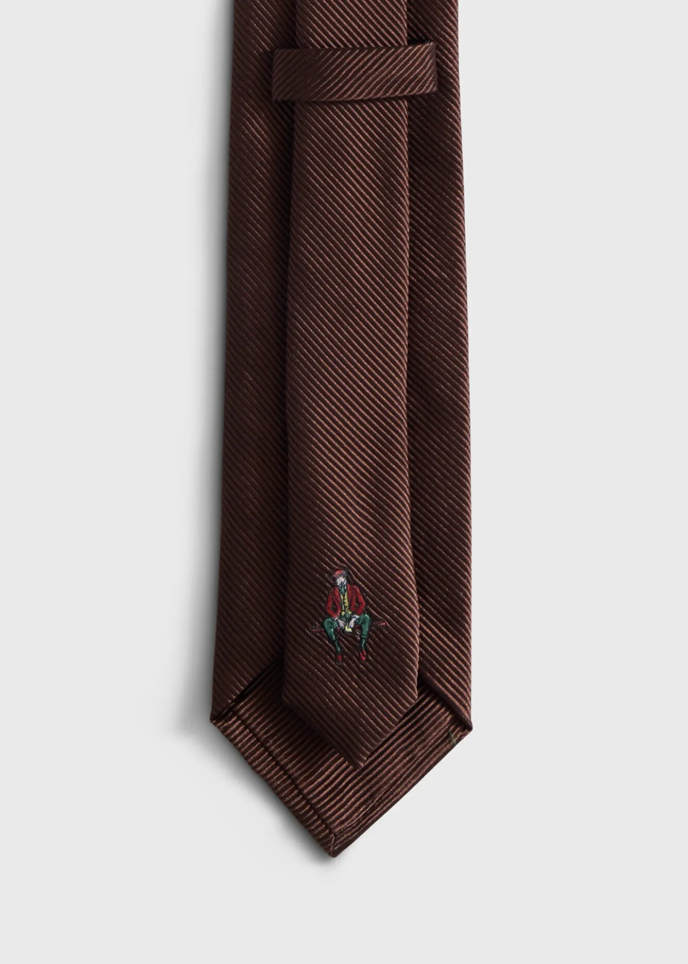 Solid Mogador Silk & Cotton Tie