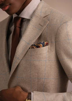 Solid Mogador Silk & Cotton Tie