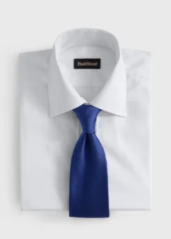 Solid Mogador Silk & Cotton Tie