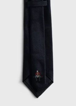 Solid Mogador Silk & Cotton Tie