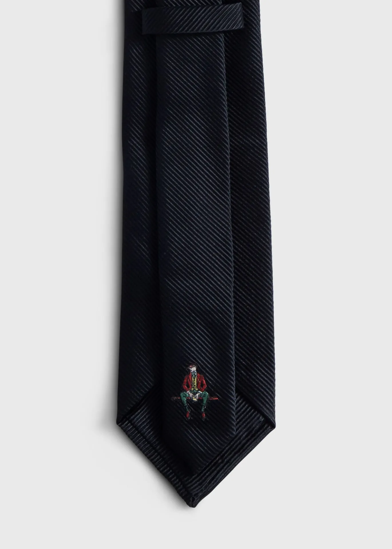 Solid Mogador Silk & Cotton Tie
