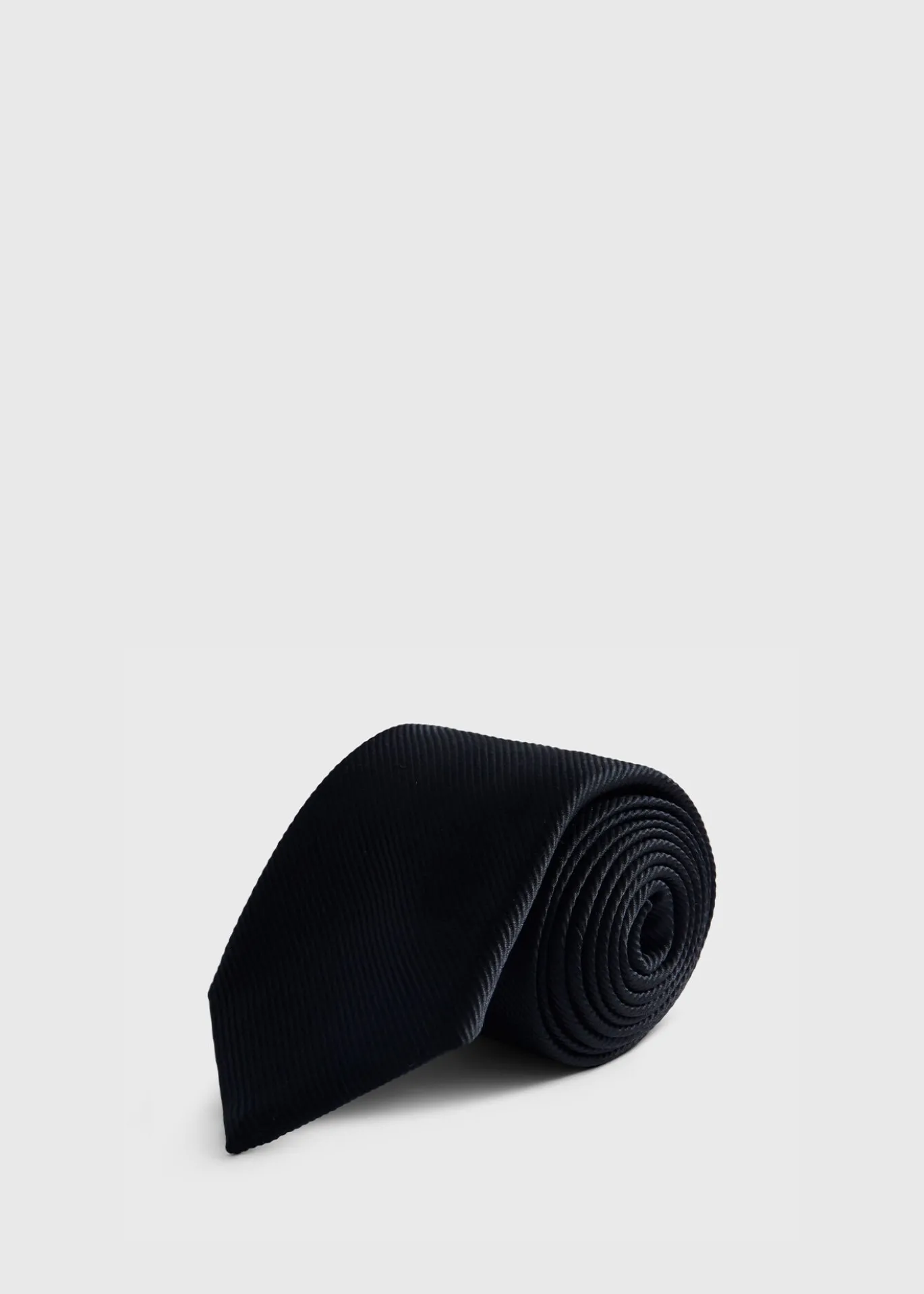 Solid Mogador Silk & Cotton Tie