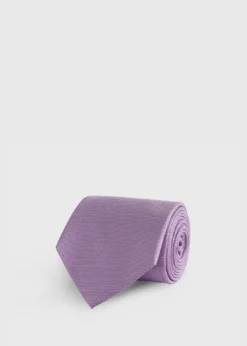 Solid Textured Woven Tie