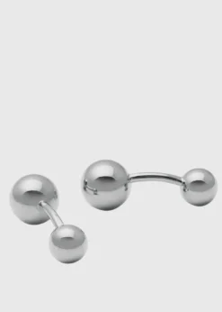 Sterling Silver Ball Cufflinks