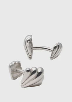 Sterling Silver Shell Cufflinks