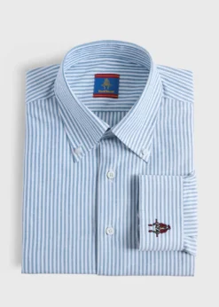 Striped Oxford Logo Sport Shirt