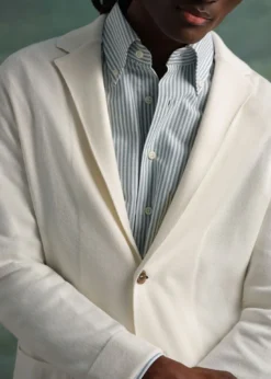 Striped Oxford Logo Sport Shirt