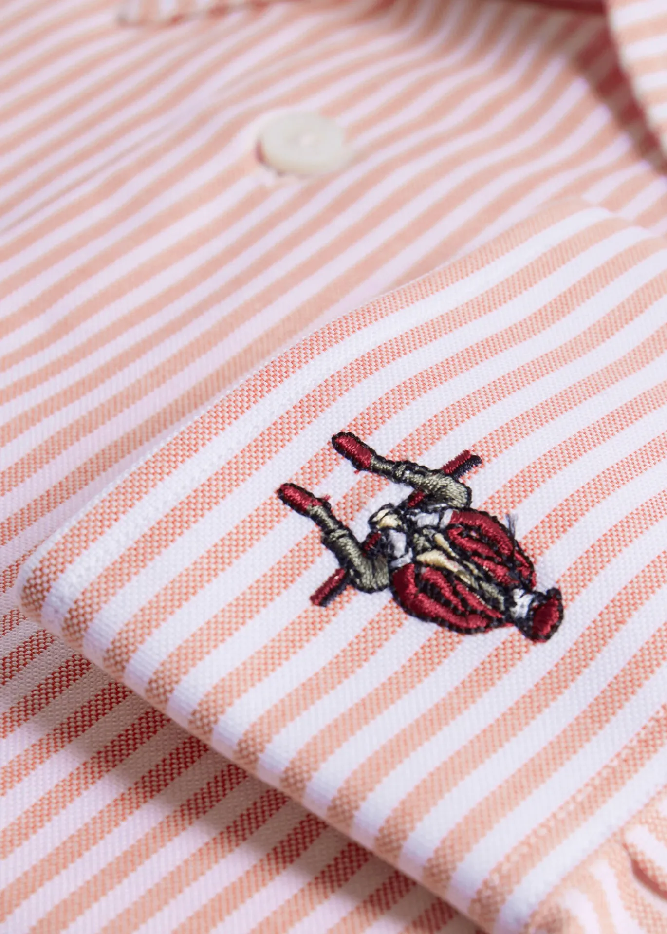 Striped Oxford Logo Sport Shirt