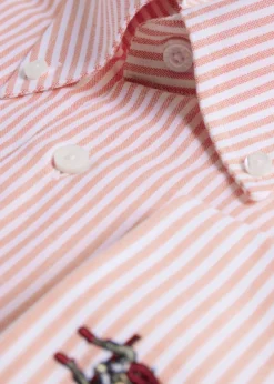 Striped Oxford Logo Sport Shirt