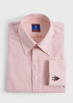 Striped Oxford Logo Sport Shirt