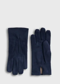 Suede Gloves with Cashmere Lining
