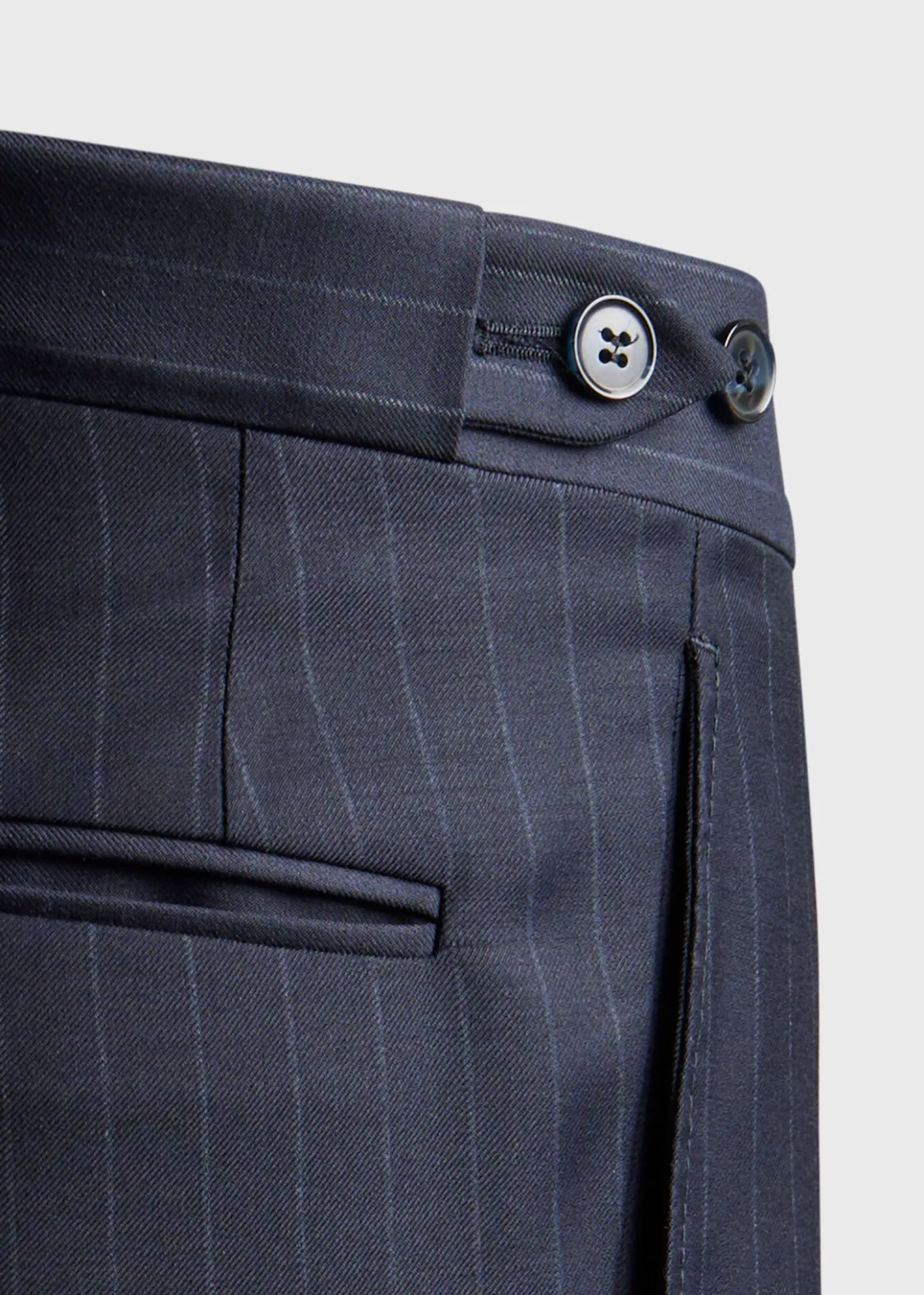Super 130s Wool Stripe Paul Suit