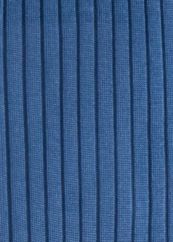 Two-Tone Ribbed Crew Sock