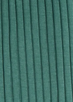 Two-Tone Ribbed Crew Sock