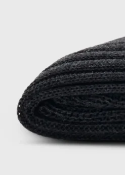 Two-Tone Ribbed Sock