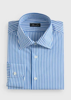 Two-Tone Stripe Dress Shirt