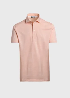 Two-Tone Stripe Performance Polo