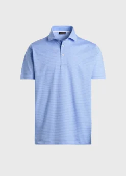 Two-Tone Stripe Performance Polo
