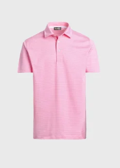 Two-Tone Stripe Performance Polo