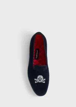 Tyler Velvet Skull Slip-on