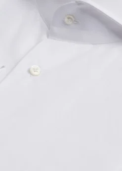 White Poplin Dress Shirt with French Cuff