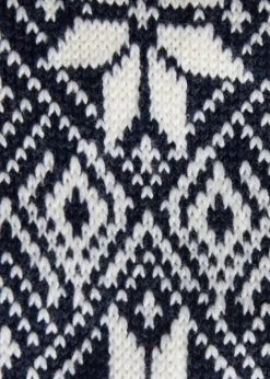 Wool Blend Snowflake Sock