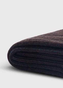 Wool & Cotton Shadow Stripe Sock