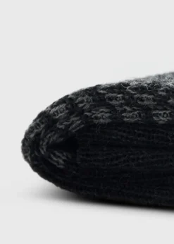 Wool Micro Houndstooth Sock
