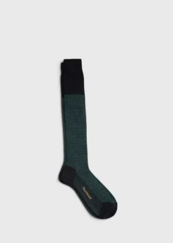 Wool Micro Houndstooth Sock