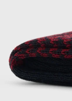 Wool Micro Houndstooth Sock