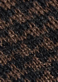 Wool Micro Houndstooth Sock