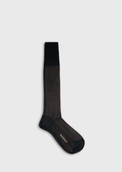 Wool Micro Houndstooth Sock