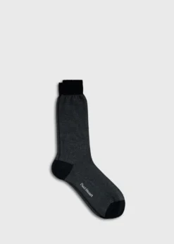 Wool Mini Two-ToneStripe Sock