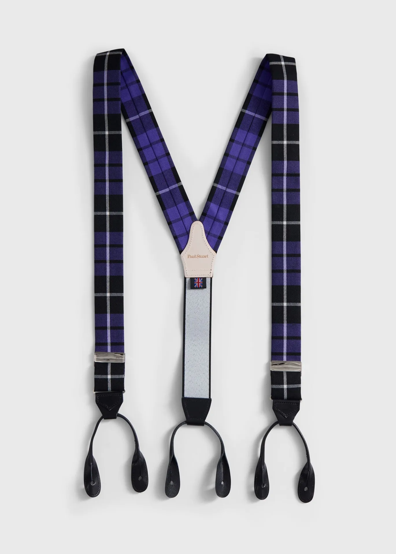 Wool Plaid Suspenders