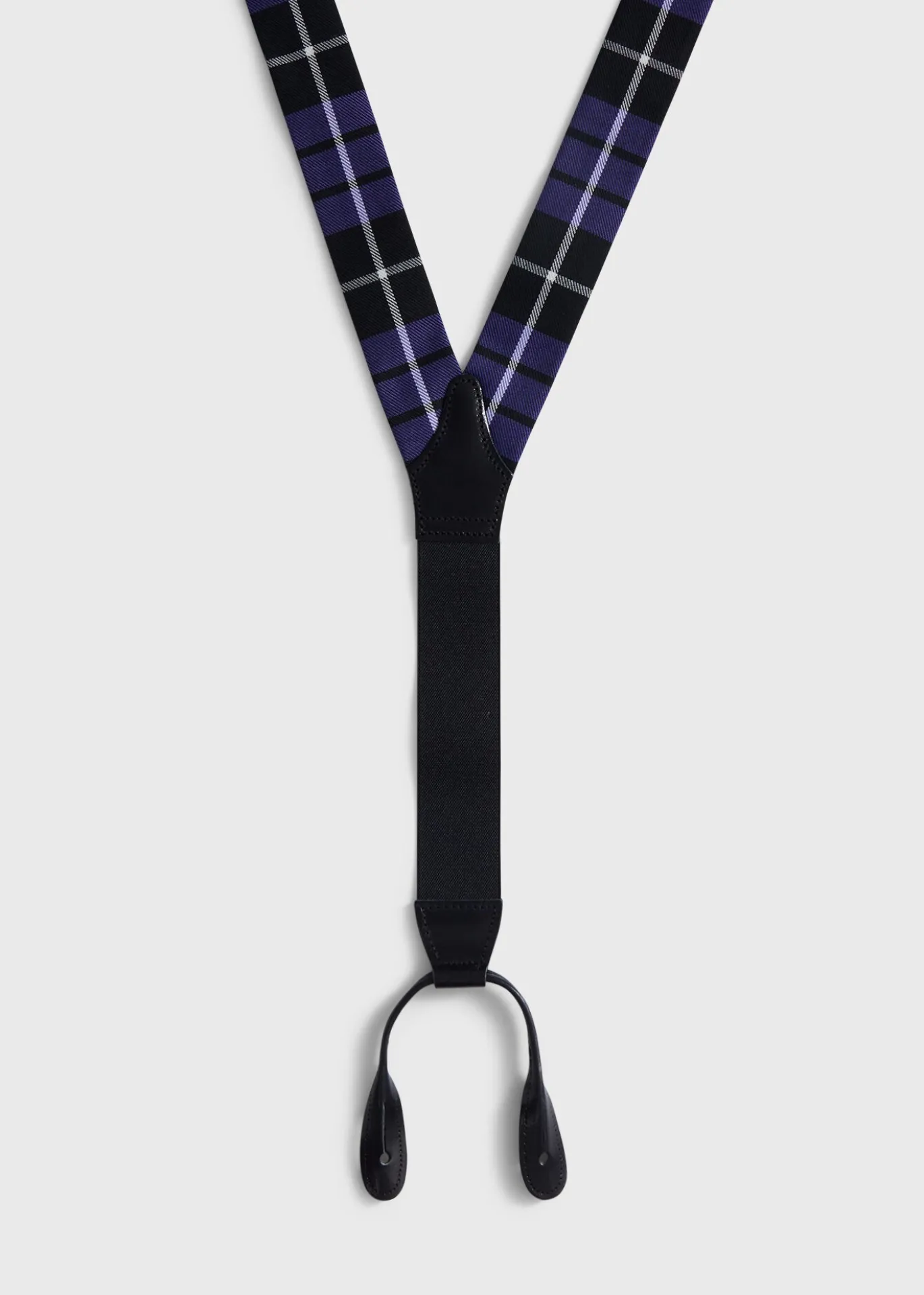 Wool Plaid Suspenders