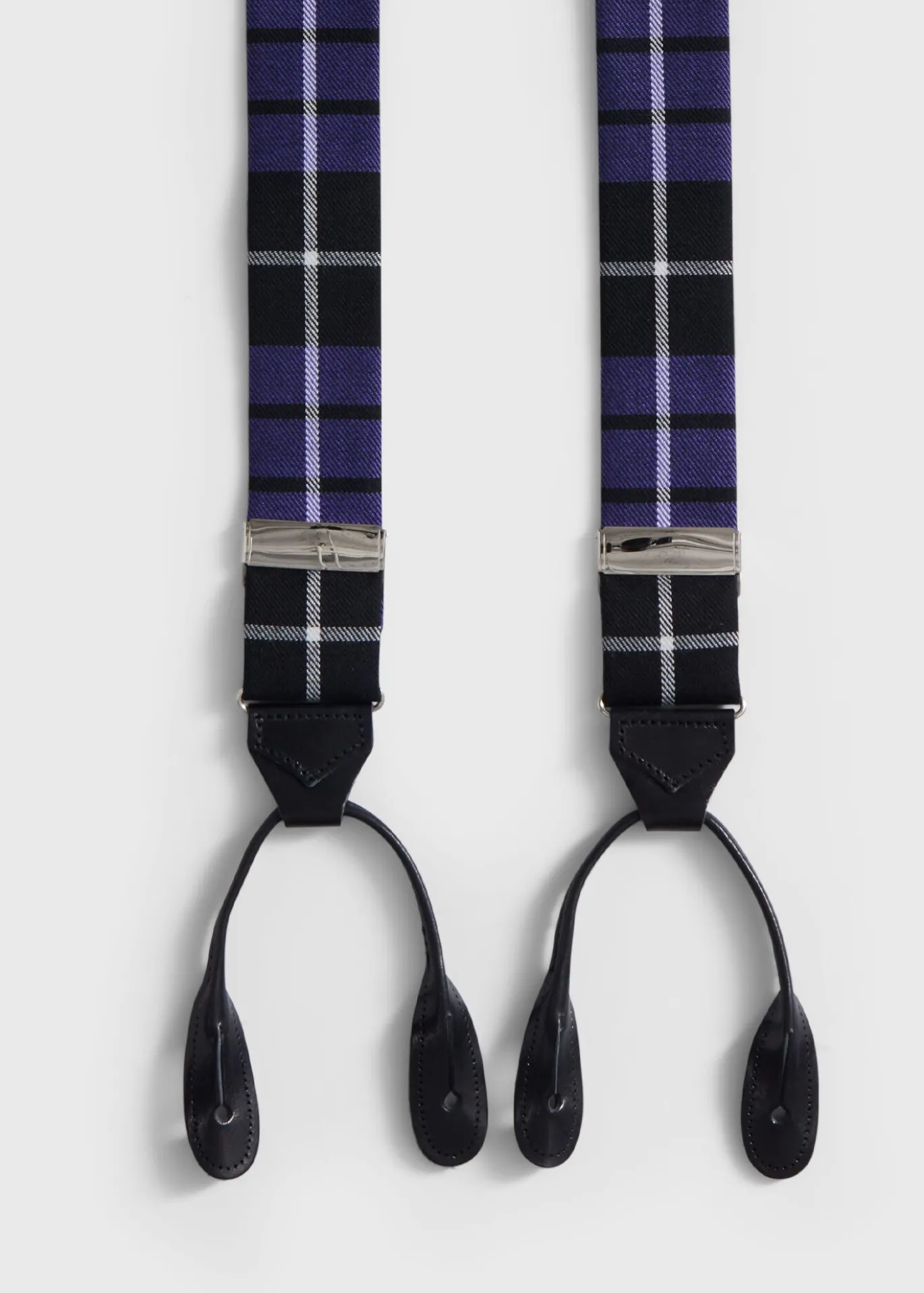 Wool Plaid Suspenders