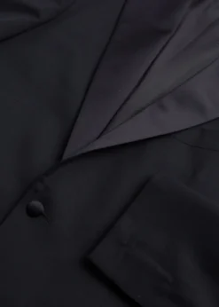 Wool Tuxedo with Satin Notch Lapel