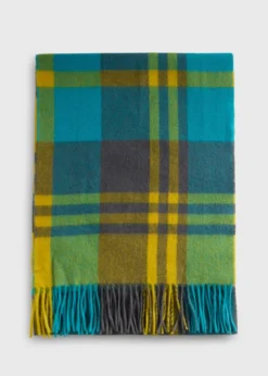 Woven Cashmere Plaid Scarf