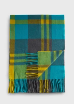 Woven Cashmere Plaid Scarf